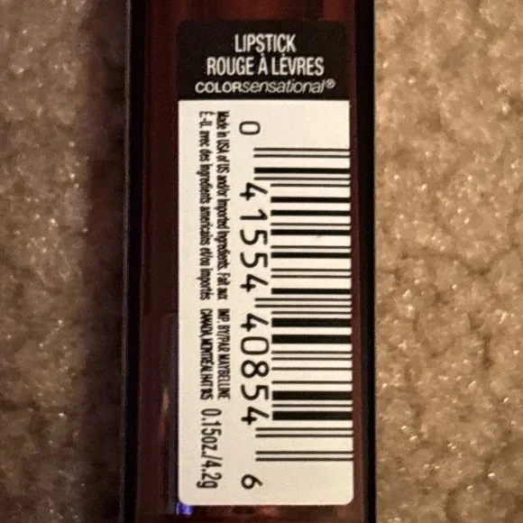 Maybelline Color Sensational Lipstick, Cream Finish, Nude Lust #920 New - Picture 13 of 14